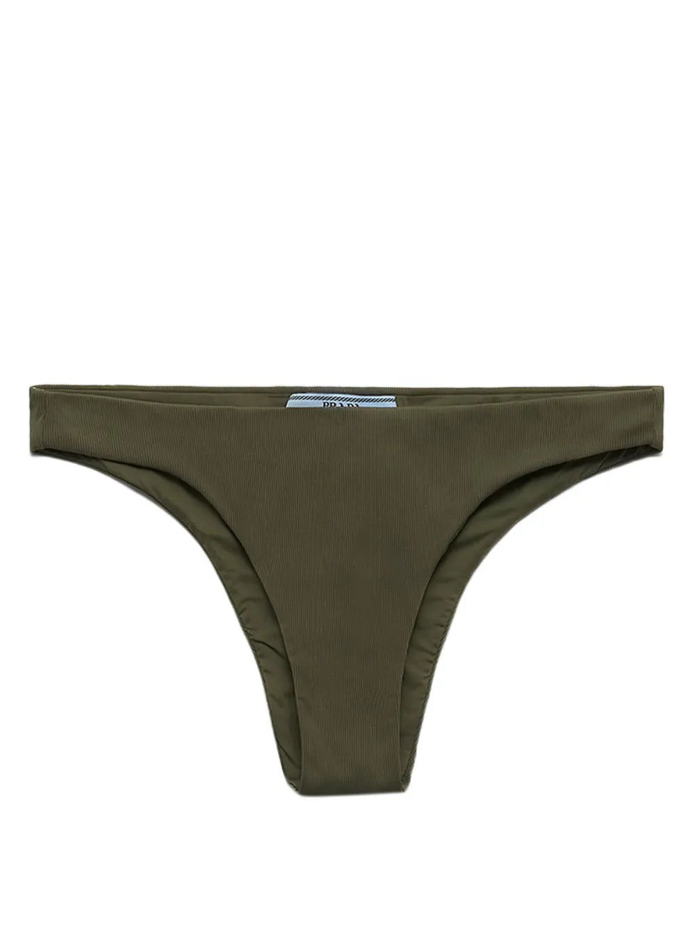 High-Cut Fine-Ribbed Bikini Bottoms