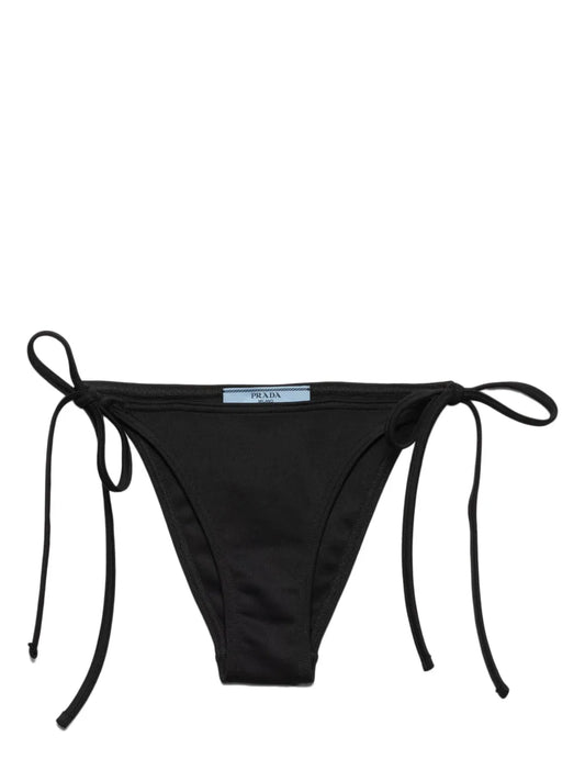 Triangle-Logo Side-Tie Bikini Bottoms