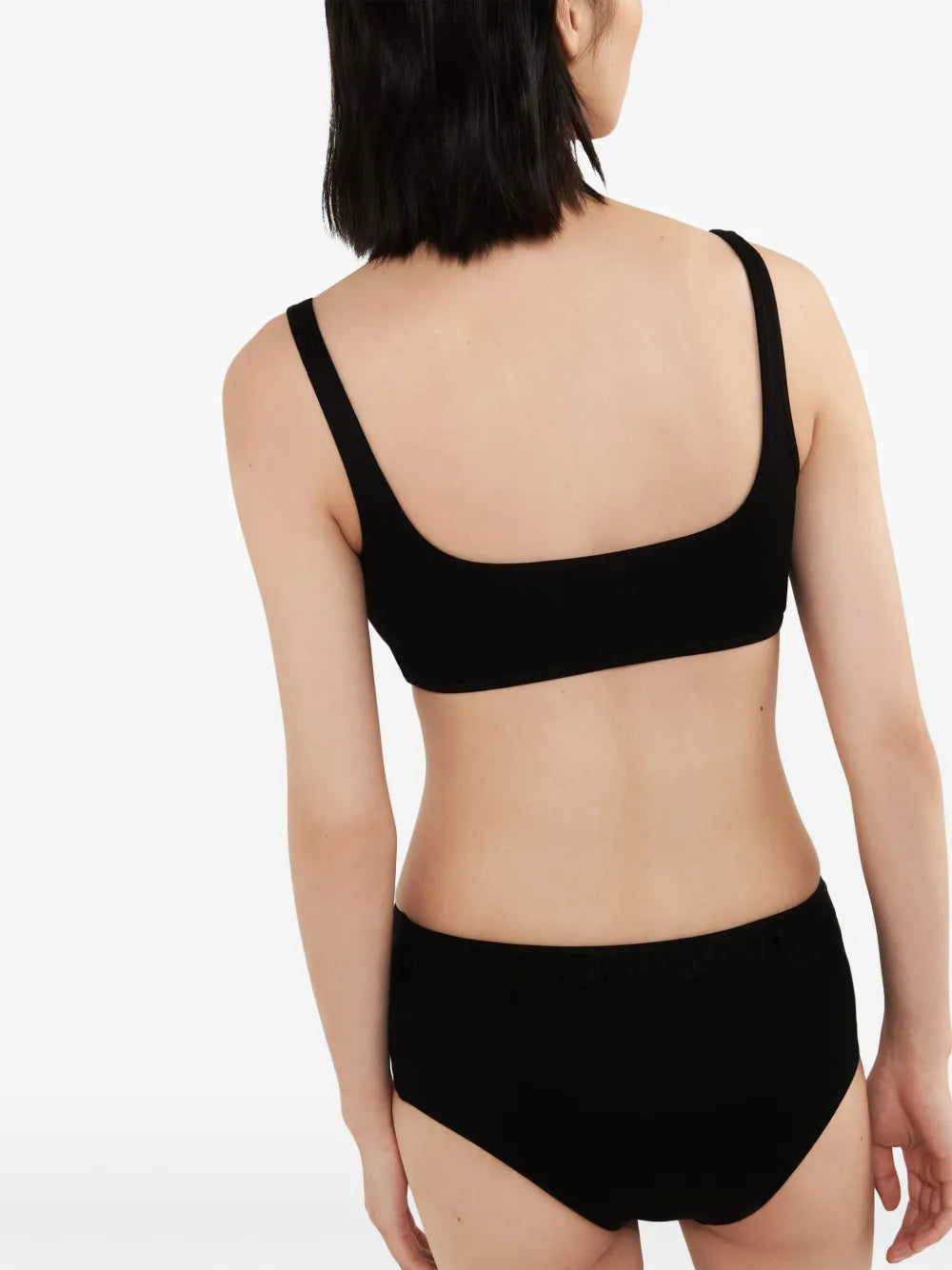 Triangle-Logo Belted Bikini Bottoms