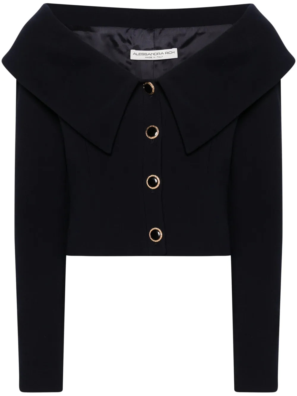 Off-Shoulder Wool Blazer