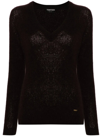 V-Neck Long-Sleeve Jumper