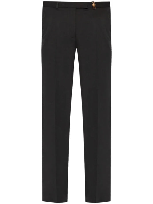 Medusa Head-Detail Straight Trousers