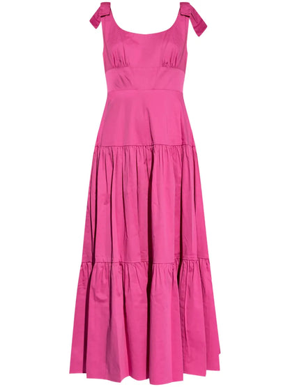 Ruffled Cotton Maxi Dress