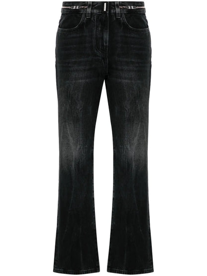 Logo-Plaque Bootcut Jeans