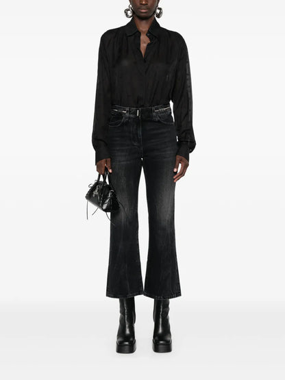 Logo-Plaque Bootcut Jeans