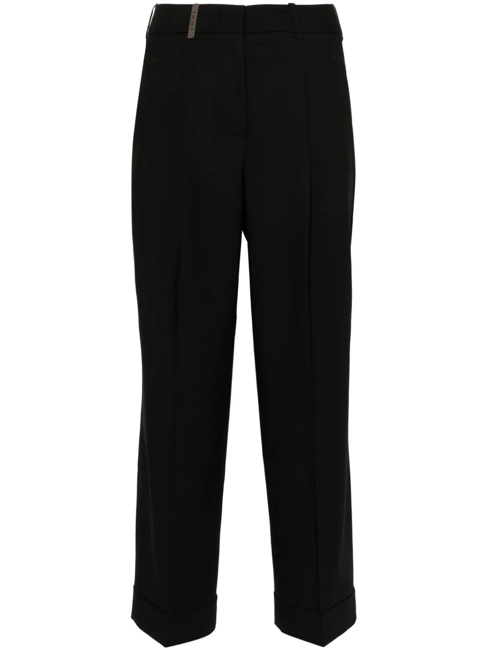 Pressed-Crease Tailored Trousers