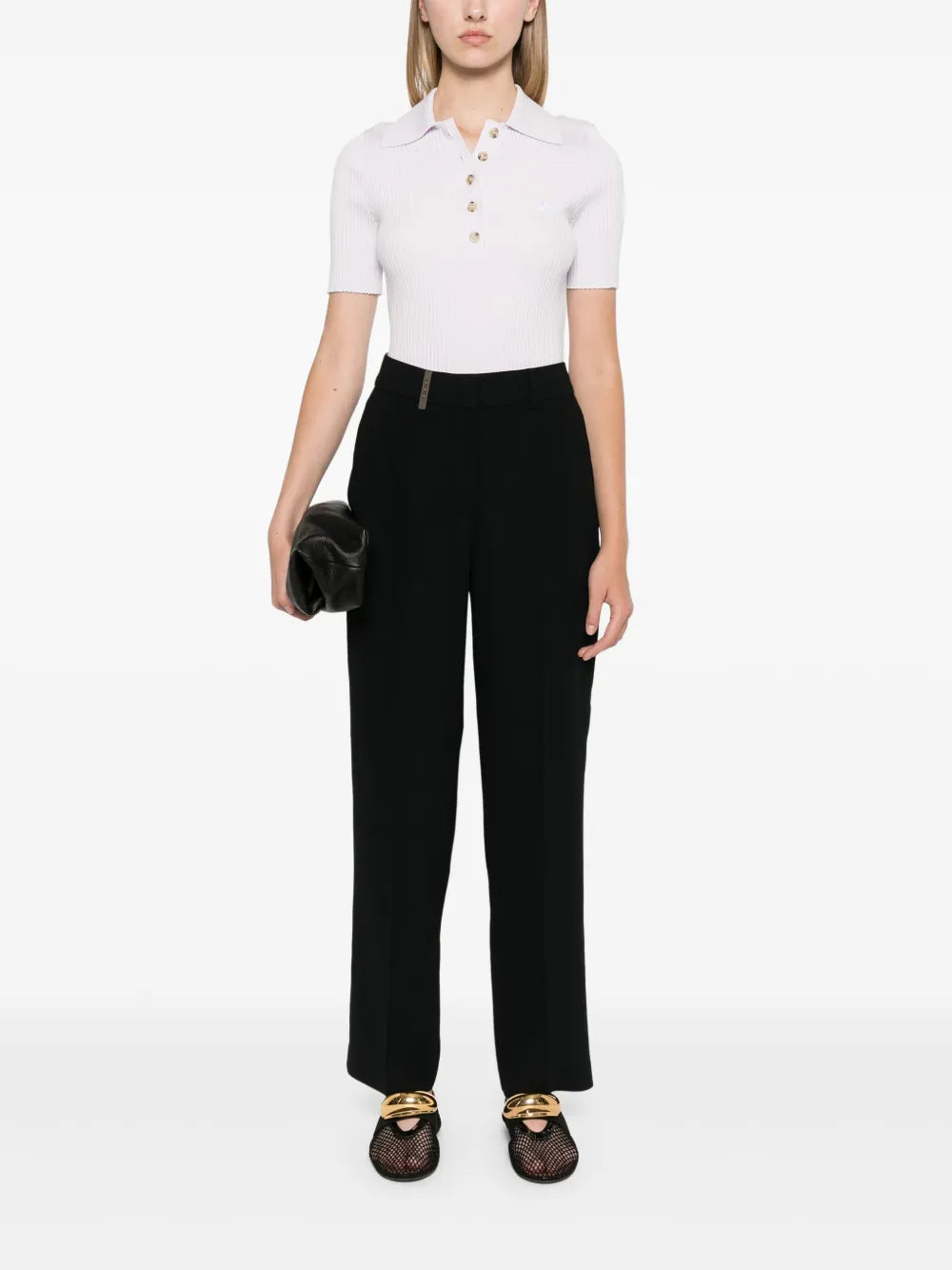 Straight-Leg Tailored Trousers