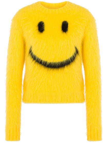 Intarsia-Knit Smile Jumper