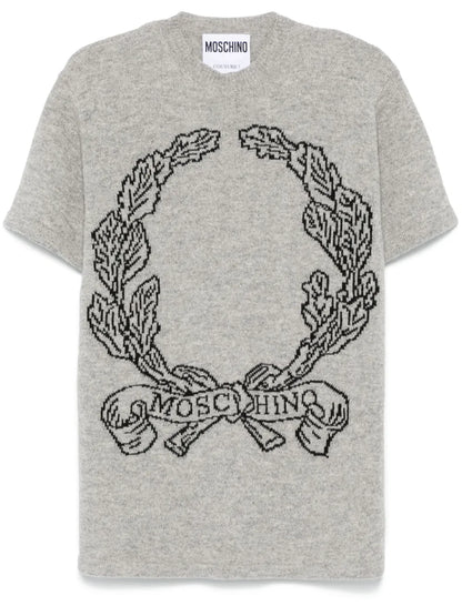 Logo-Intarsia Knitted Top