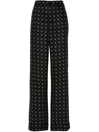 Graphic-Print Trousers