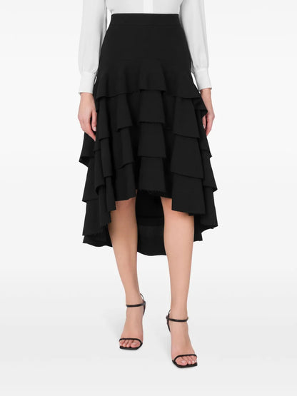 Tiered Asymmetric Skirt