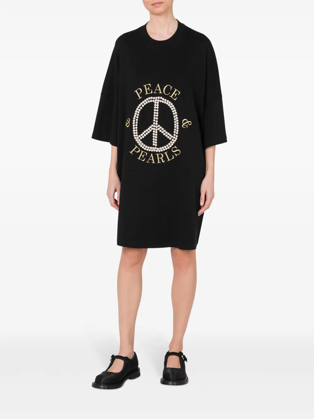 Logo-Print Cotton Dress