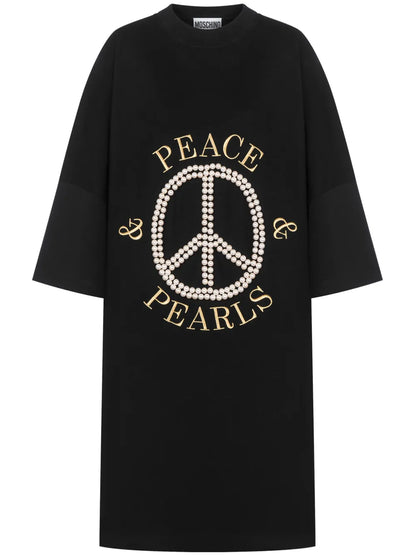 Logo-Print Cotton Dress