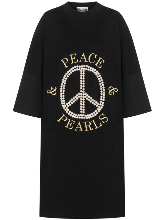 Logo-Print Cotton Dress