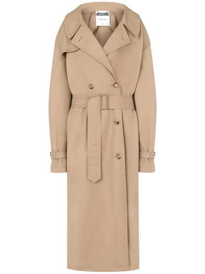 Notched-Lapel Trench Coat