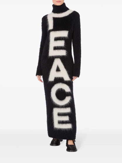 Intarsia-Knit Virgin-Wool Blend Dress