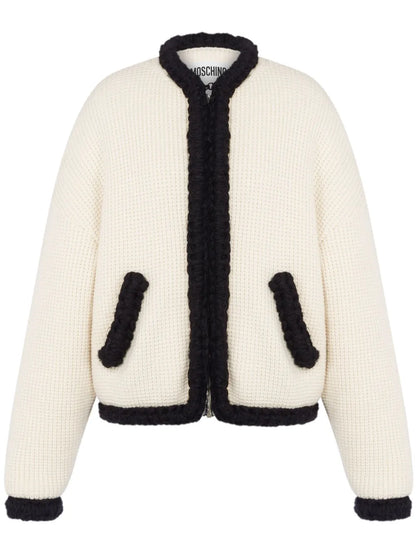 Waffle Knit Virgin Wool Blazer