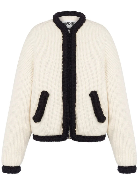 Waffle Knit Virgin Wool Blazer