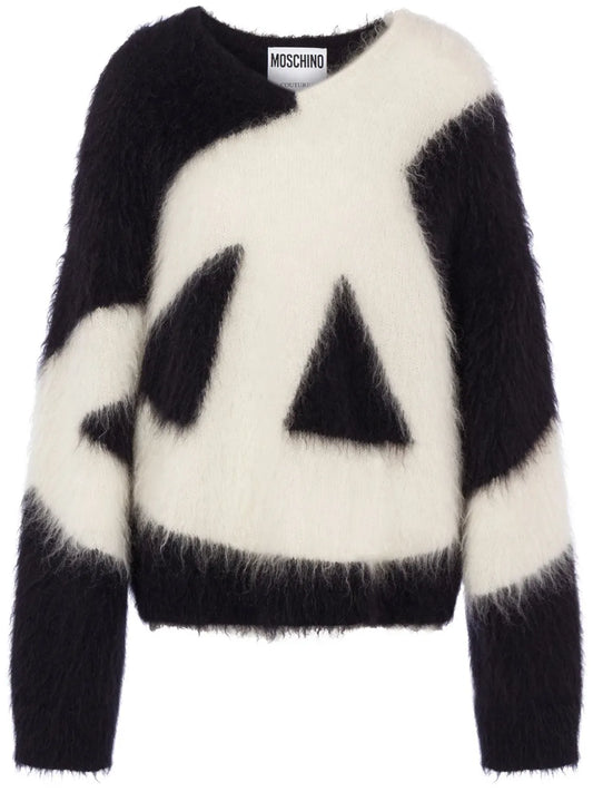 Brushed Mohair-Wool Blend Jumper
