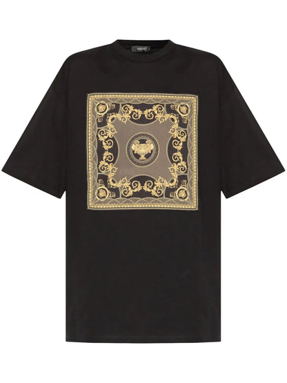 Barocco-Print Cotton T-Shirt