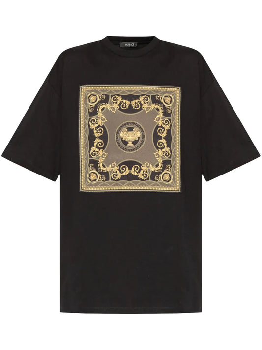 Barocco-Print Cotton T-Shirt