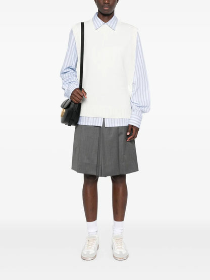 Wool Crew Neck Vest