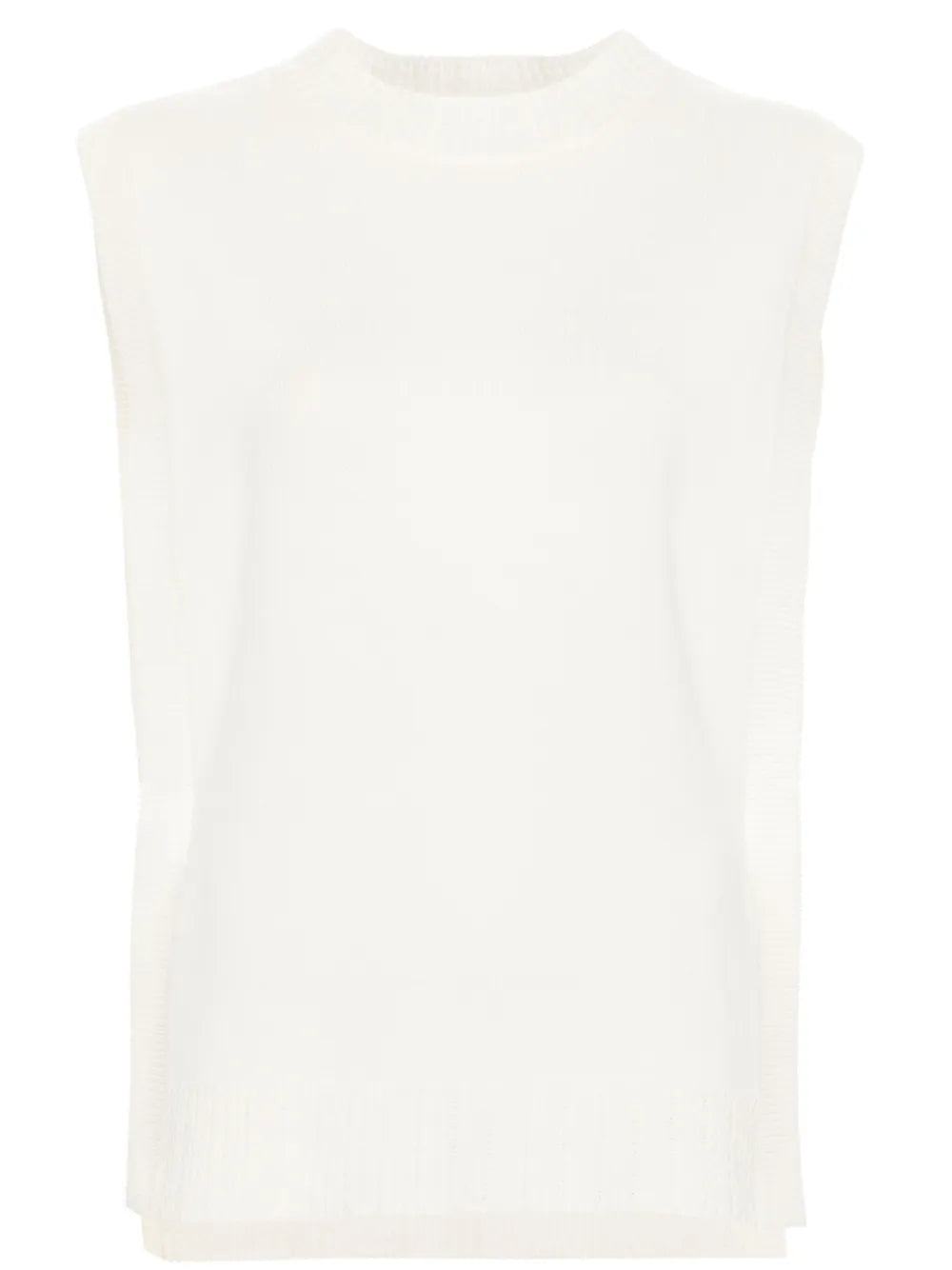 Wool Crew Neck Vest