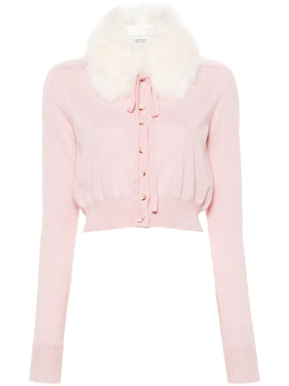 Fine-Knit Wool Cardigan