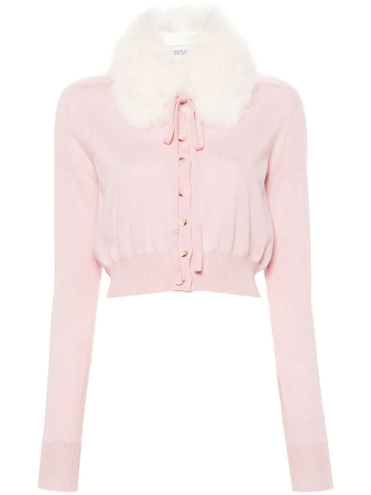 Fine-Knit Wool Cardigan
