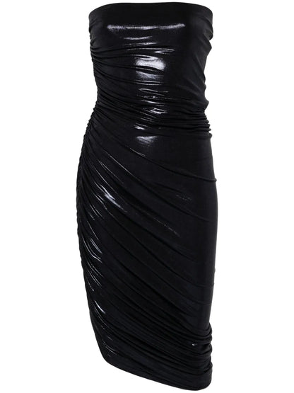 Diana Lamé Midi Dress