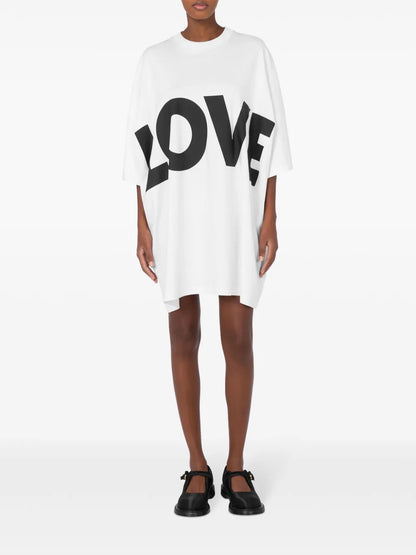 Logo-Print Cotton Dress