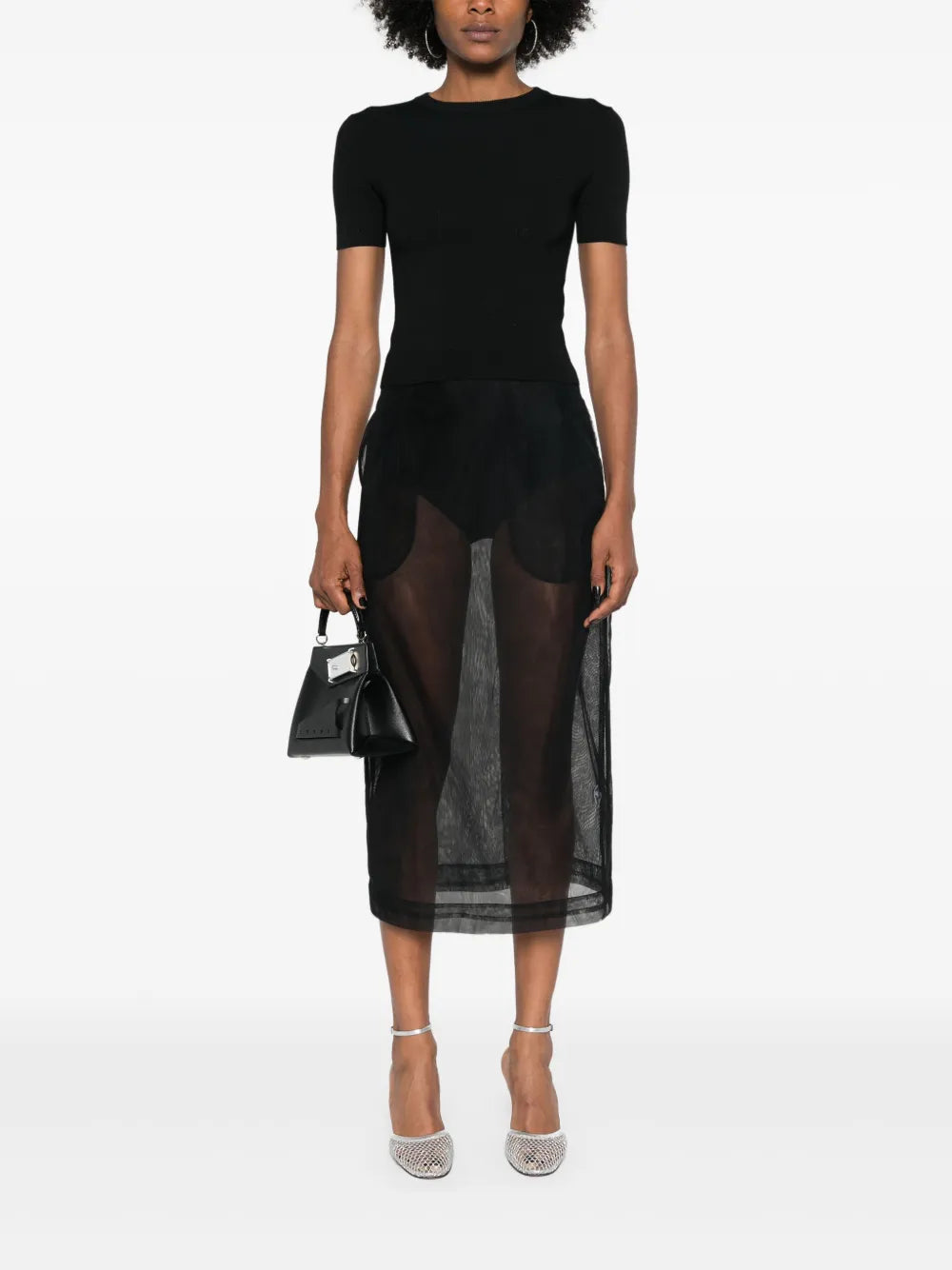 Bb Pointelle-Knit T-Shirt