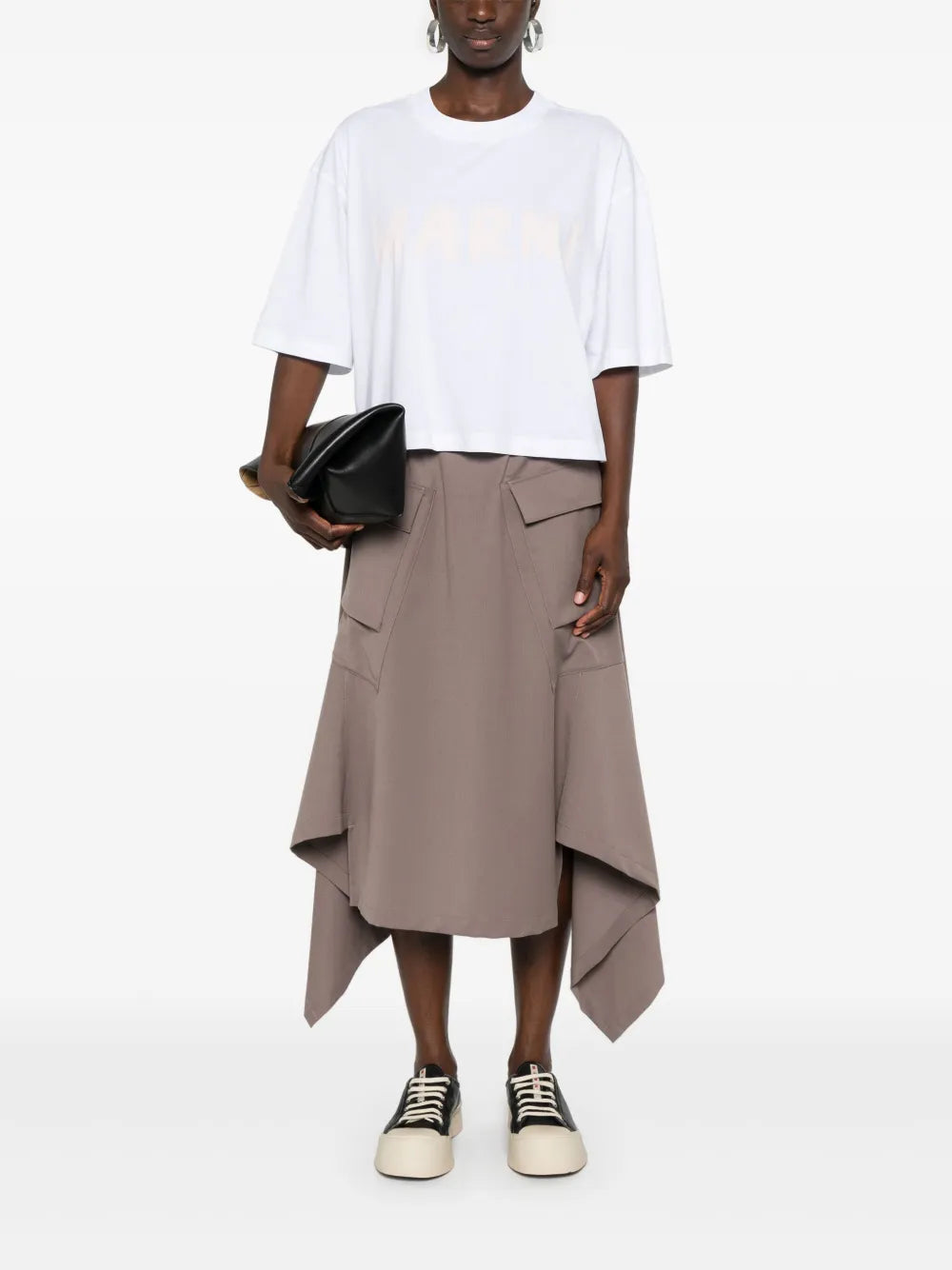 Cropped Organic Cotton T-Shirt
