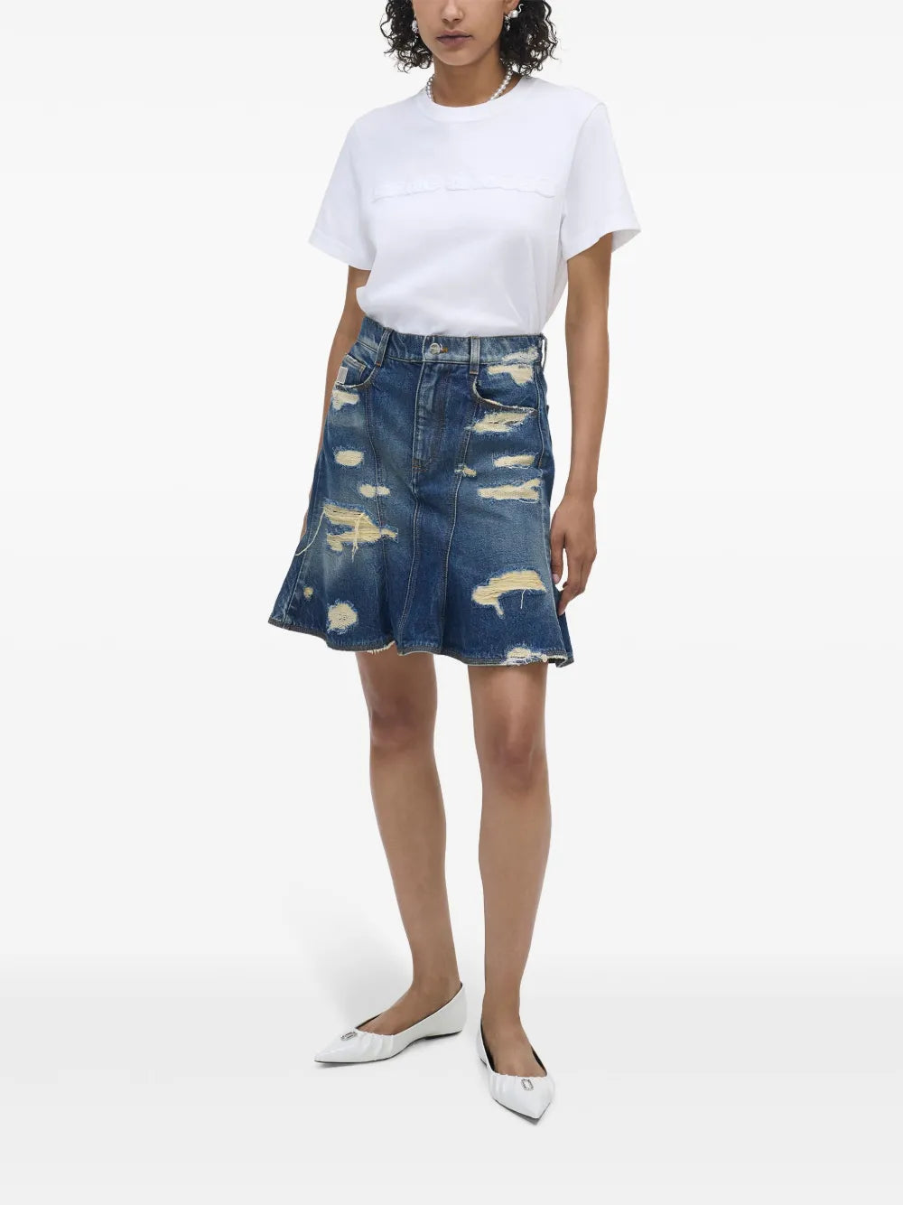The Rip&Repair Fluted Mini Skirt