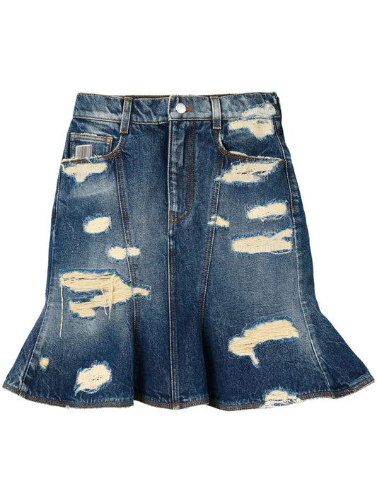 The Rip&Repair Fluted Mini Skirt