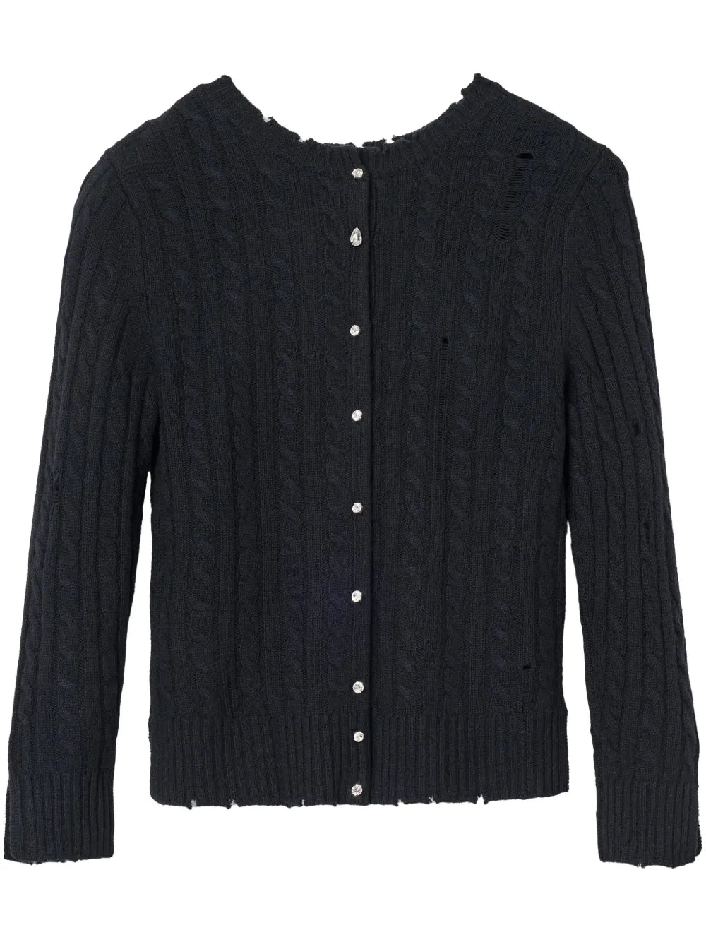 Shrunken Cashmere-Blend Cardigan
