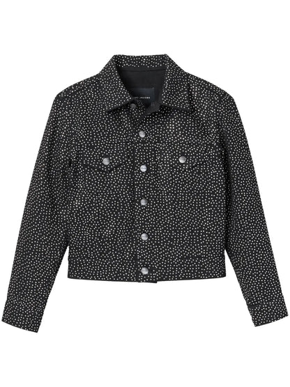 Stud-Embellished Trucker Jacket
