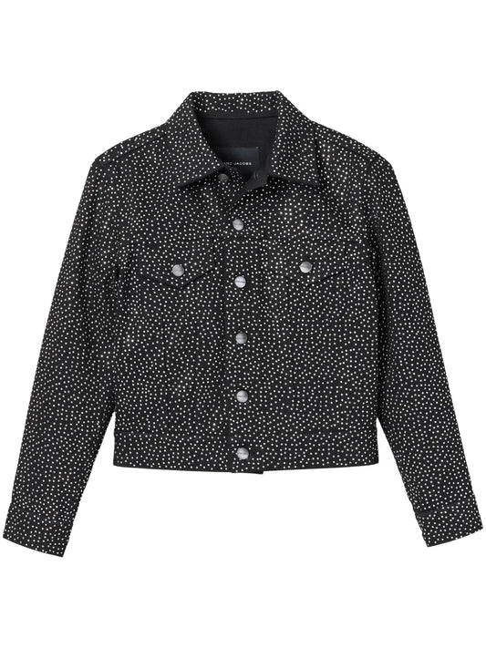 Stud-Embellished Trucker Jacket