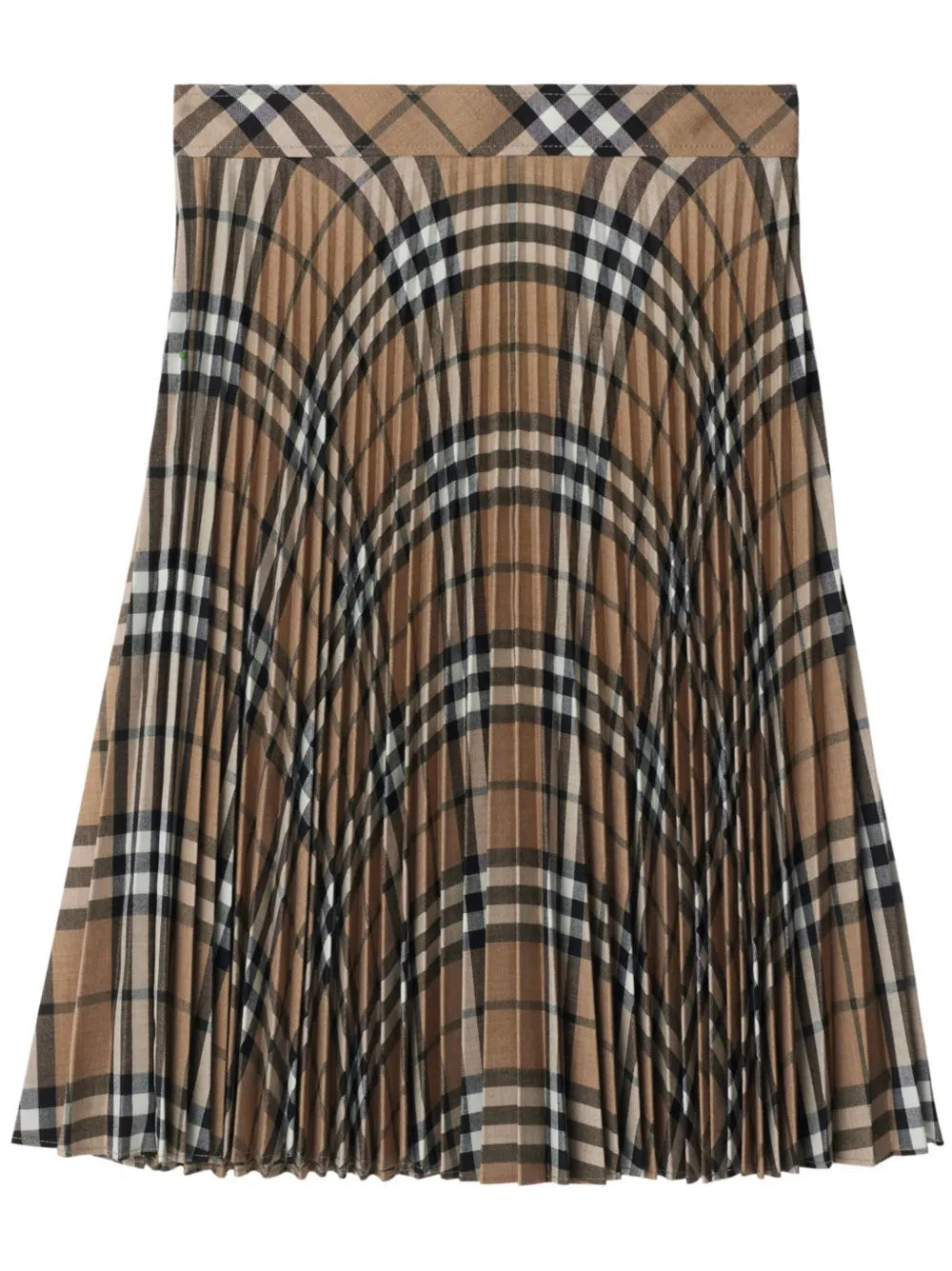 Checked Wool Skirt
