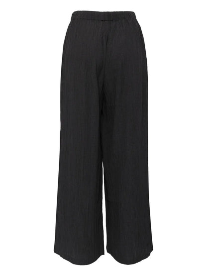 Drawstring Straight-Leg Trousers