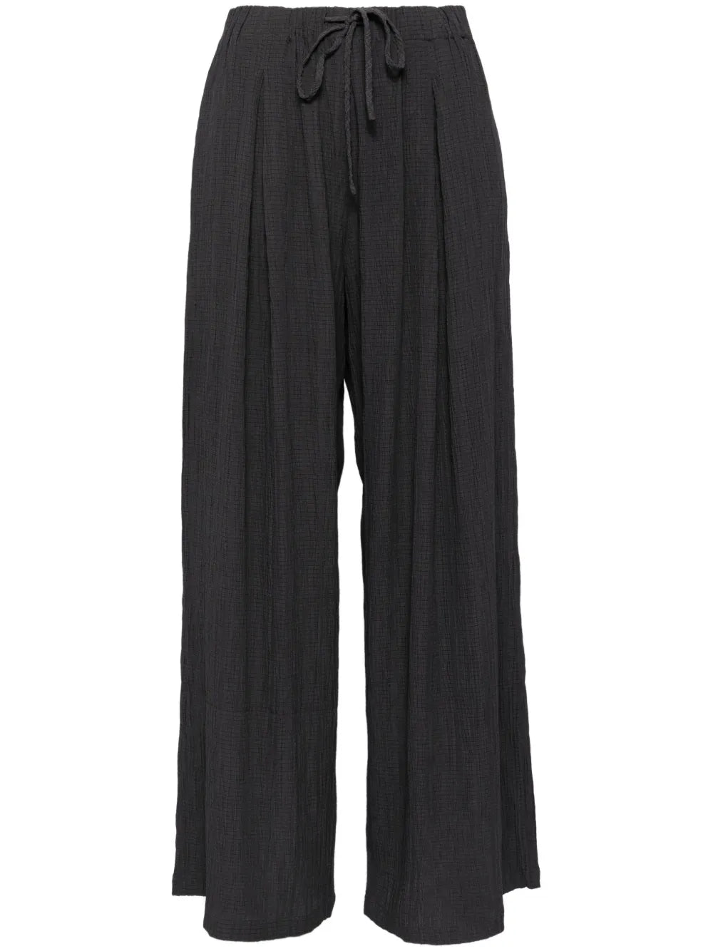 Drawstring Straight-Leg Trousers