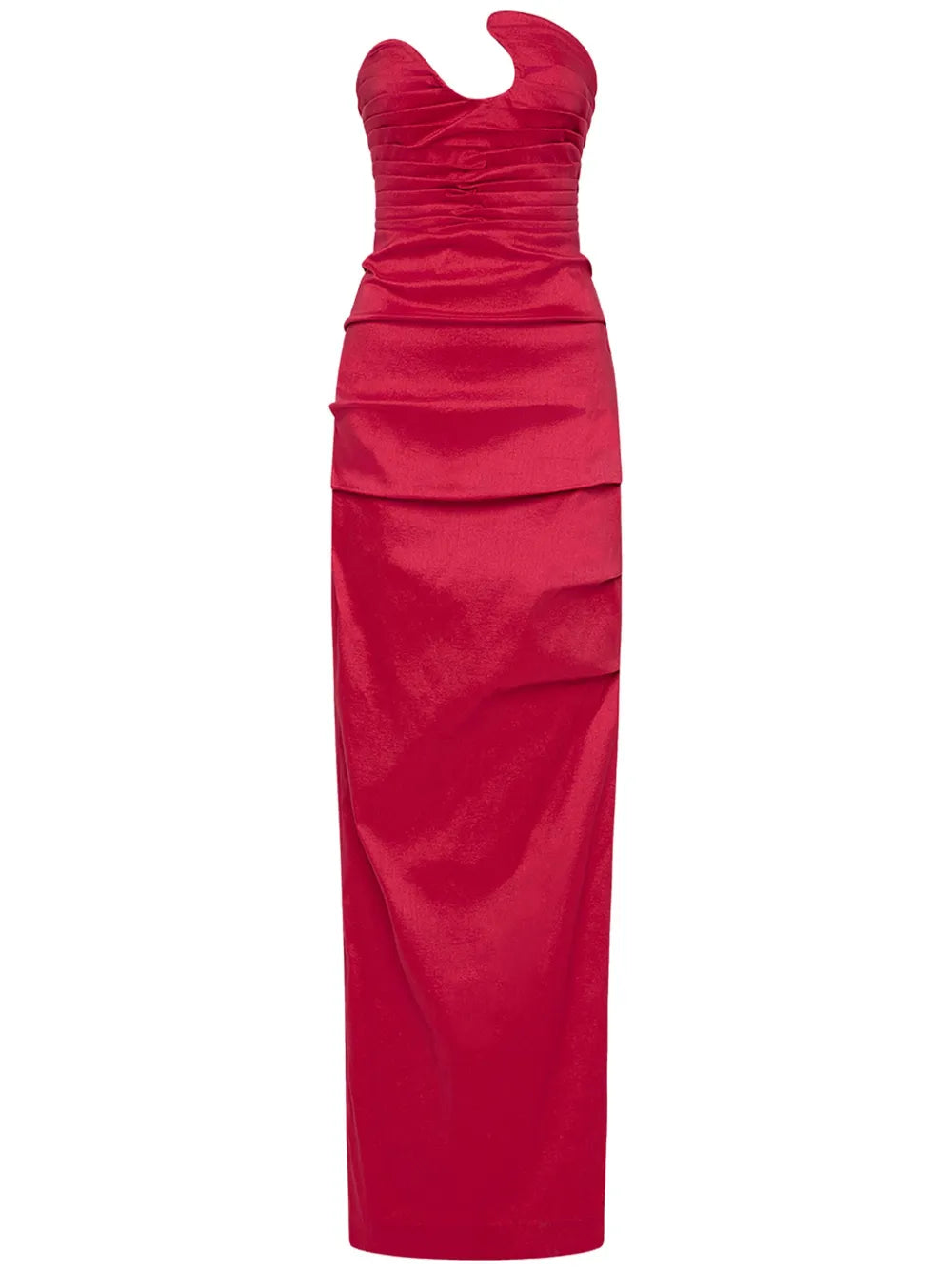 Cheri Asymmetric-Neck Dress