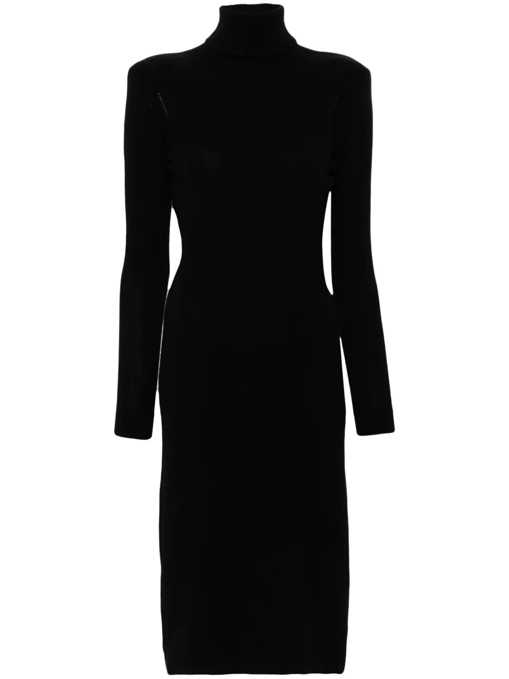 Cut-Out Cashmere Midi Dress