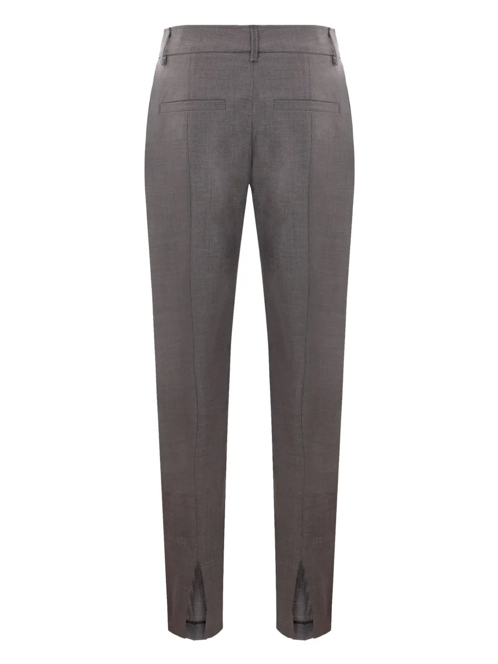 Mélange-Effect Tailored Trousers