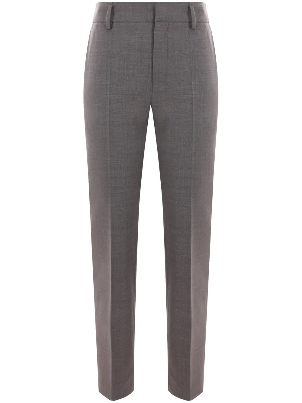 Mélange-Effect Tailored Trousers