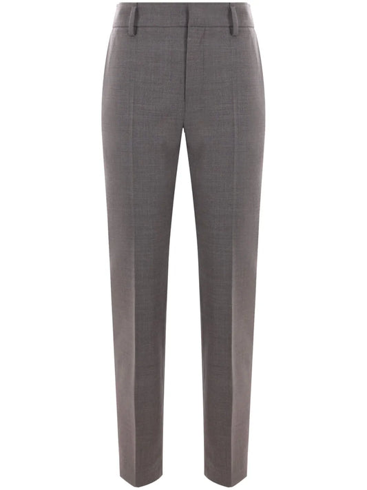 Mélange-Effect Tailored Trousers