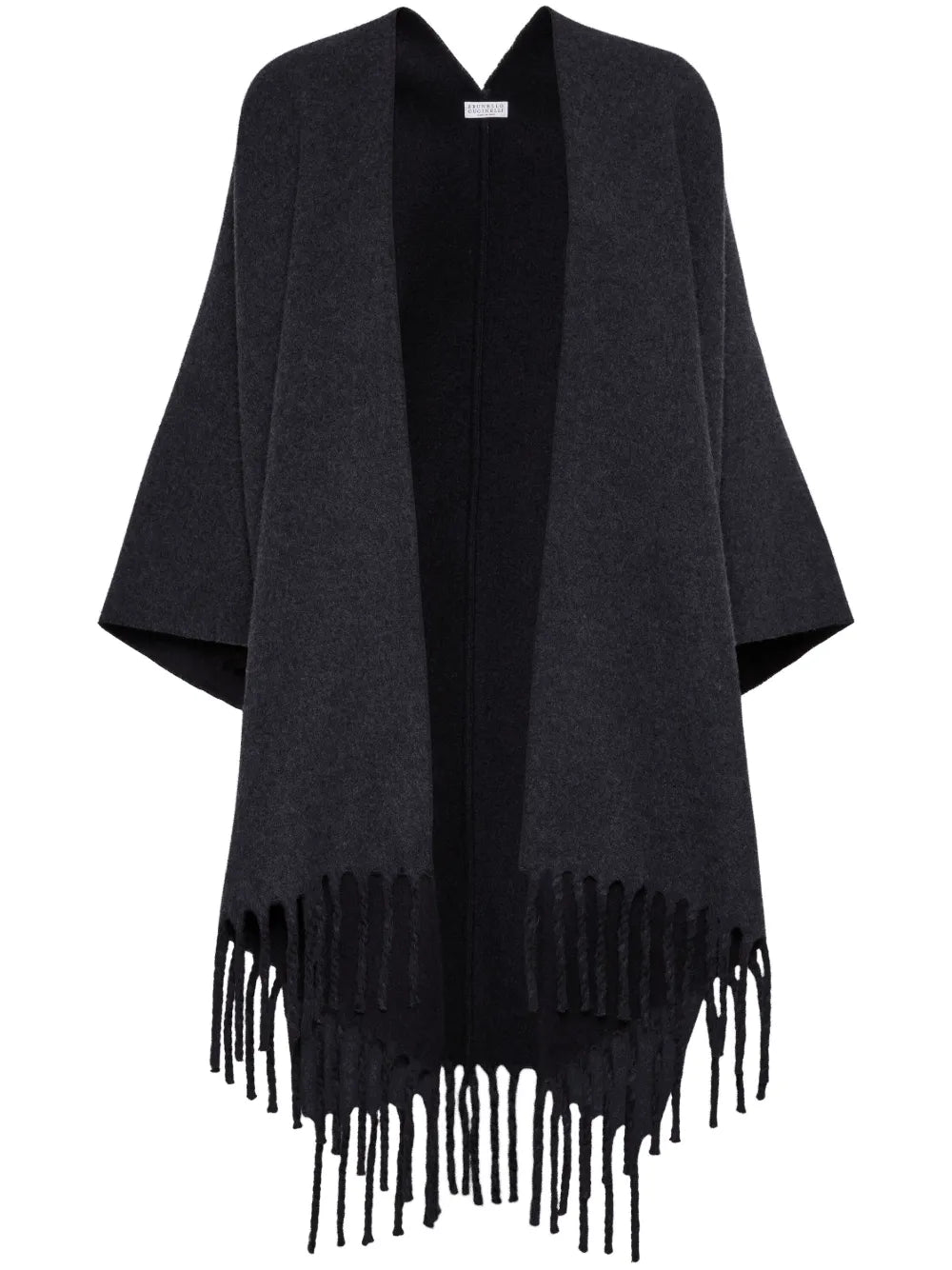 Fringe-Detail Poncho