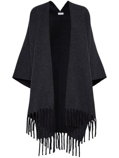 Fringe-Detail Poncho