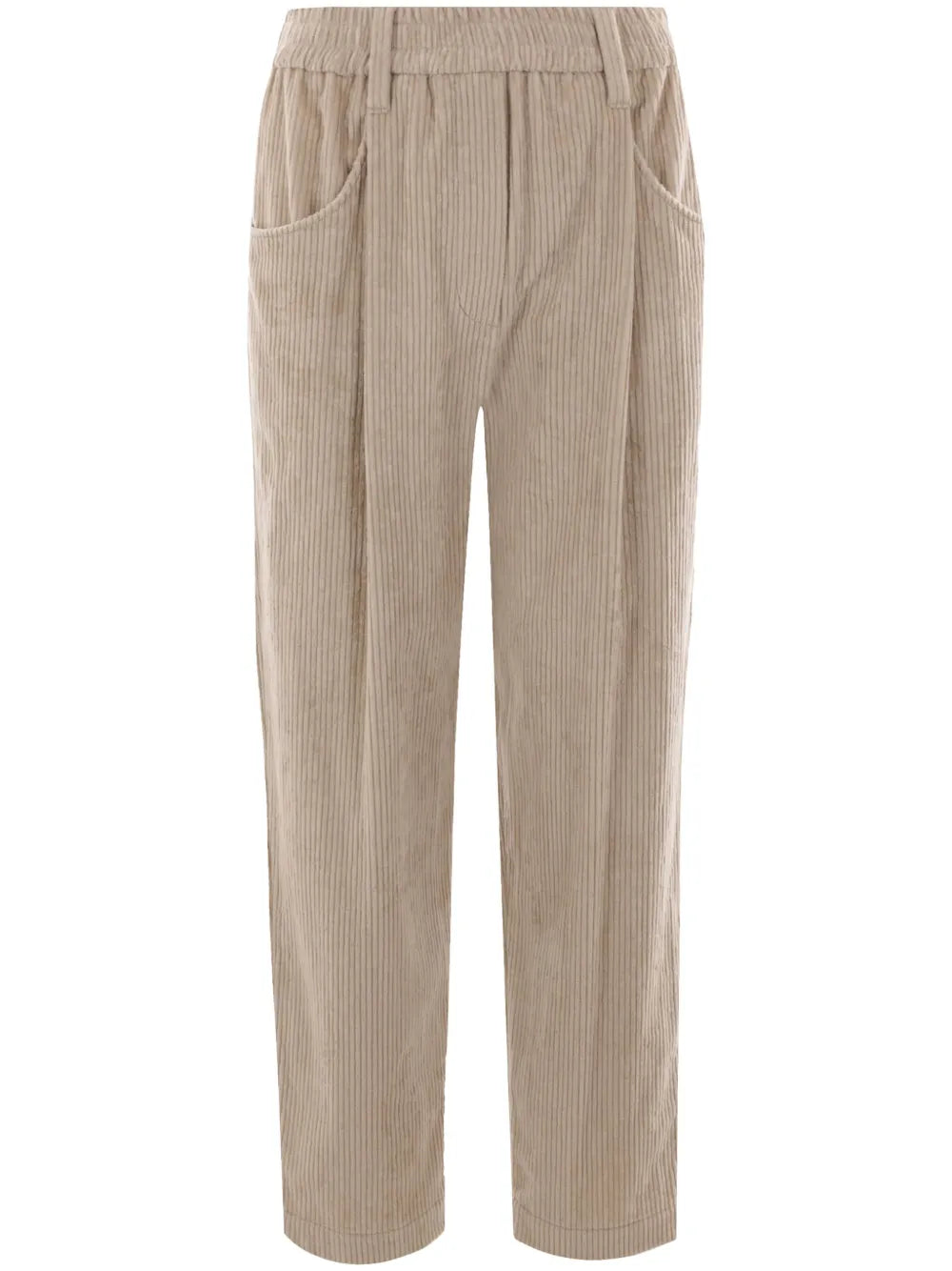 Straight-Leg Corduroy Trousers