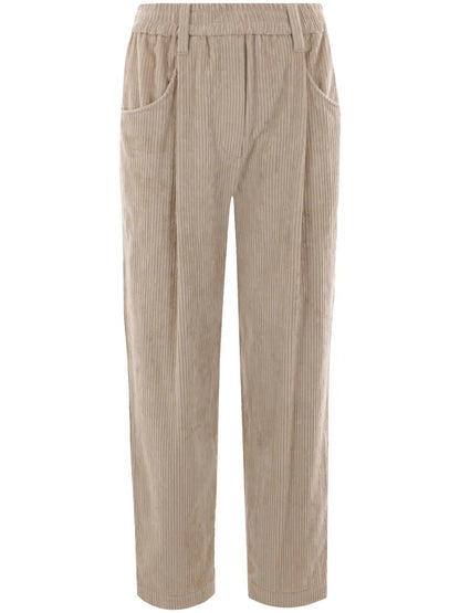 Straight-Leg Corduroy Trousers